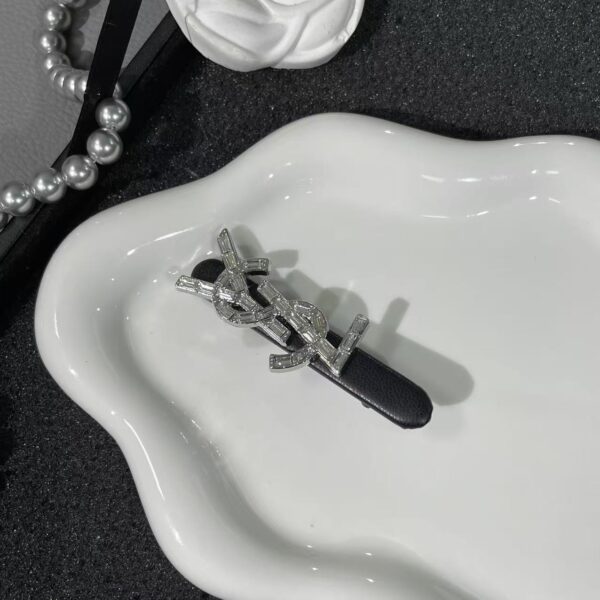 Crystal leather side clip （莹莹） - Image 6