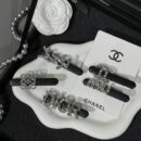 Crystal leather side clip （莹莹）