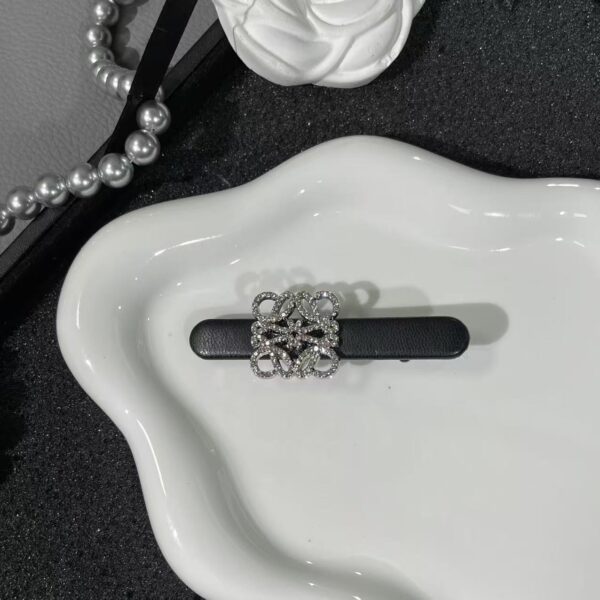Crystal leather side clip （莹莹） - Image 2