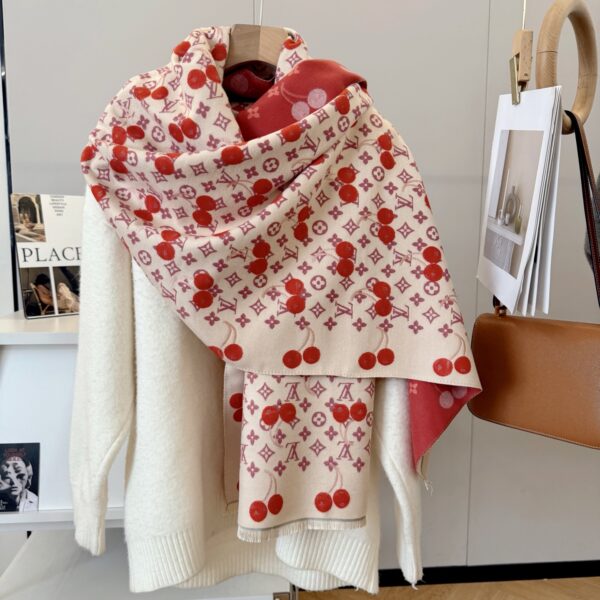 2025 Autumn and Winter Unisex Style, Synchronous Counter, High-end Cashmere Knitted Scarf - Image 6