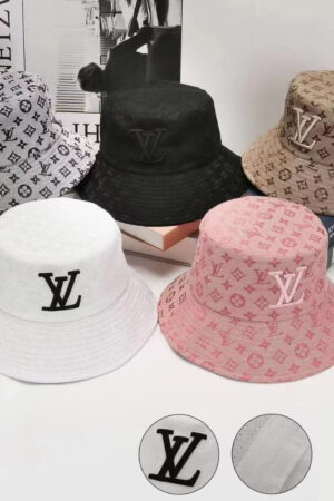 Monogram, Kuqi, bucket hat, bucket hat Fully printed, fully embroidered LV, Louis Vuitton