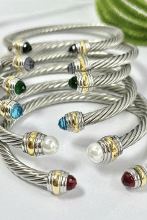 David Yurman Classic Silver-Plated Cable Bracelet